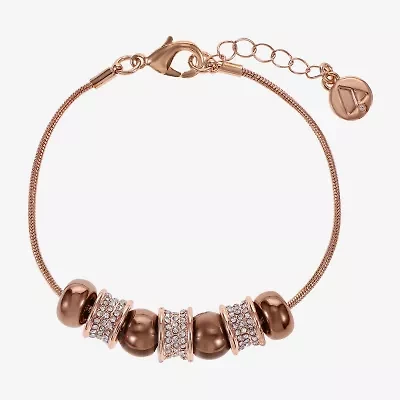 Liz Claiborne Slider Womens Glass Strand Bracelet