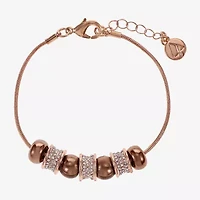 Liz Claiborne Slider Womens Glass Strand Bracelet