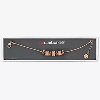 Liz Claiborne Slider Womens Glass Strand Bracelet