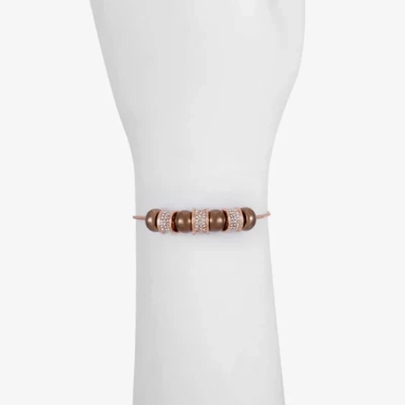 Liz Claiborne Slider Womens Glass Strand Bracelet