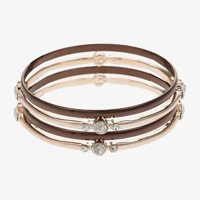 Liz Claiborne Bangle Womens 4-pc. Glass Bracelet Set