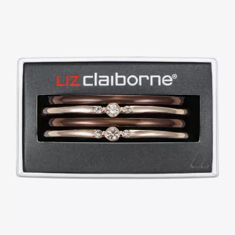 Liz Claiborne Bangle Womens 4-pc. Glass Bracelet Set