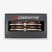 Liz Claiborne Bangle Womens 4-pc. Glass Bracelet Set
