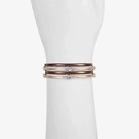 Liz Claiborne Bangle Womens 4-pc. Glass Bracelet Set