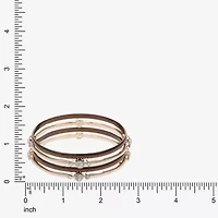 Liz Claiborne Bangle Womens 4-pc. Glass Bracelet Set