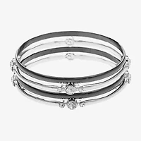 Liz Claiborne Bangle Womens 4-pc. Glass Bracelet Set