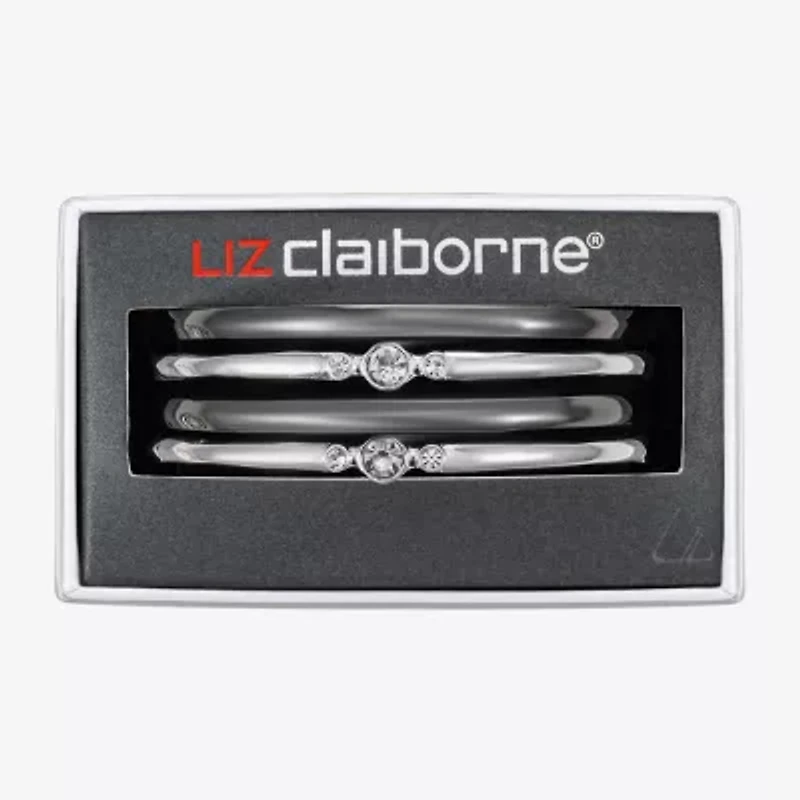 Liz Claiborne Bangle Womens 4-pc. Glass Bracelet Set