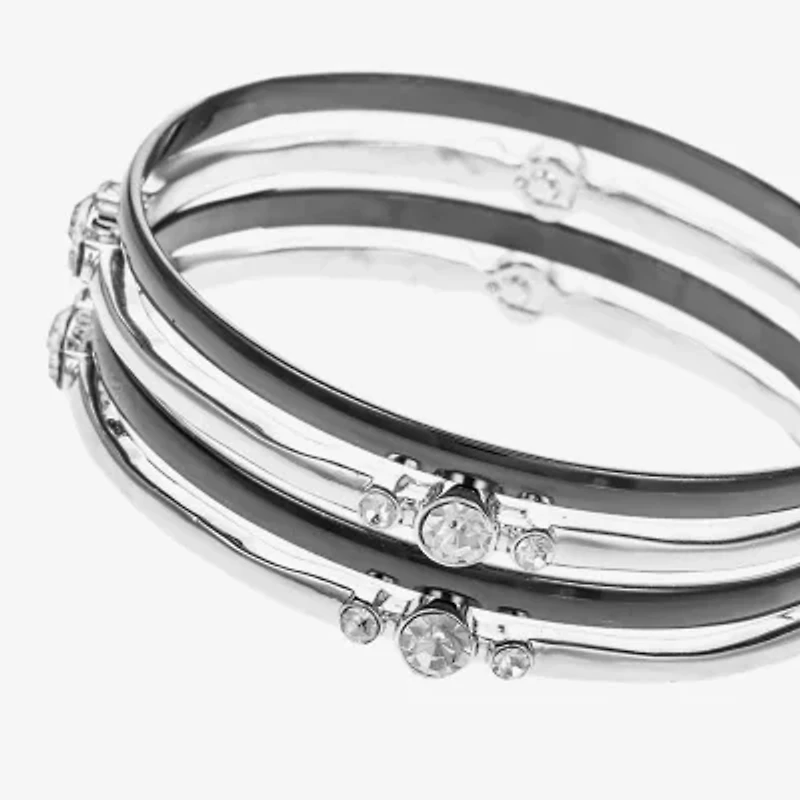 Liz Claiborne Bangle Womens 4-pc. Glass Bracelet Set