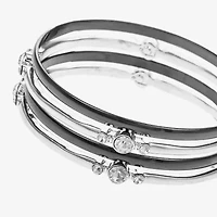 Liz Claiborne Bangle Womens 4-pc. Glass Bracelet Set