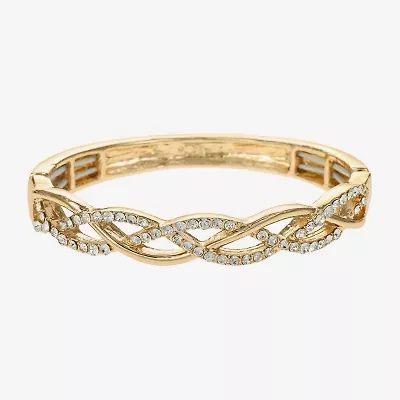 Liz Claiborne Interlaced Stretch Womens Glass Bangle Bracelet