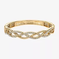 Liz Claiborne Interlaced Stretch Womens Glass Bangle Bracelet