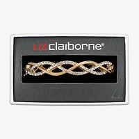 Liz Claiborne Interlaced Stretch Womens Glass Bangle Bracelet