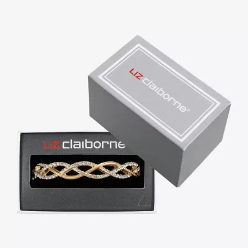 Liz Claiborne Interlaced Stretch Womens Glass Bangle Bracelet