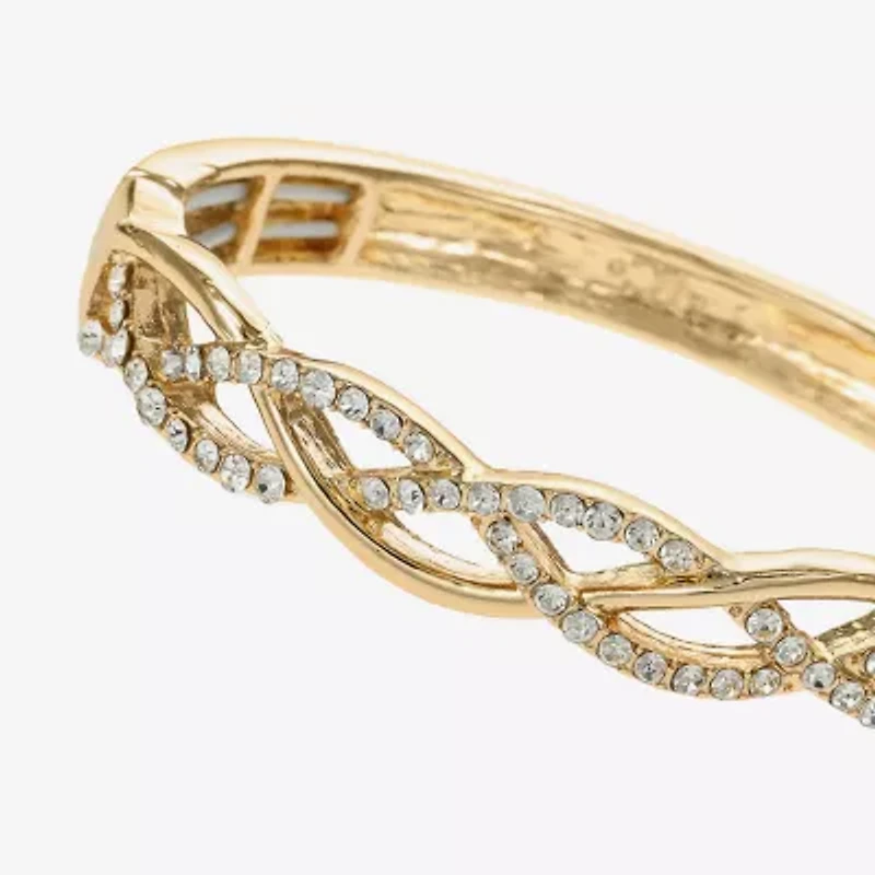 Liz Claiborne Interlaced Stretch Womens Glass Bangle Bracelet