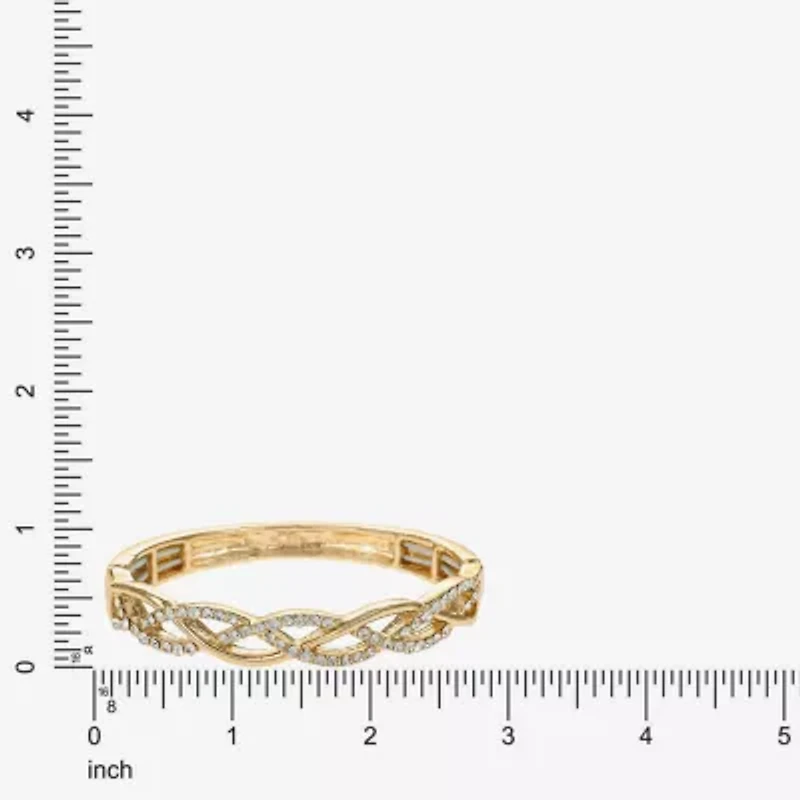Liz Claiborne Interlaced Stretch Womens Glass Bangle Bracelet