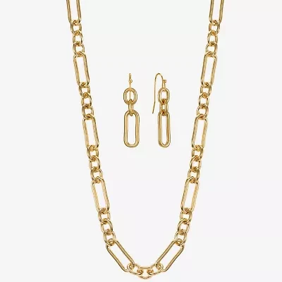Liz Claiborne Collar Necklace & Drop Earring Womens 2-pc. Jewelry Set