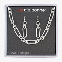 Liz Claiborne Collar Necklace & Drop Earring Womens 2-pc. Jewelry Set