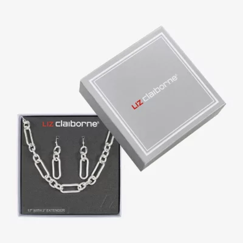 Liz Claiborne Collar Necklace & Drop Earring Womens 2-pc. Jewelry Set