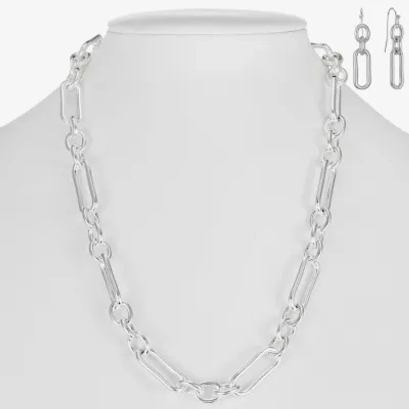 Liz Claiborne Collar Necklace & Drop Earring Womens 2-pc. Jewelry Set