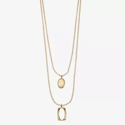 Liz Claiborne Layered Womens 18 Inch Strand Necklace