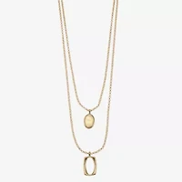 Liz Claiborne Layered Womens 18 Inch Strand Necklace