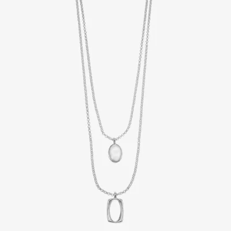 Liz Claiborne Layered Womens 18 Inch Strand Necklace