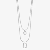 Liz Claiborne Layered Womens 18 Inch Strand Necklace