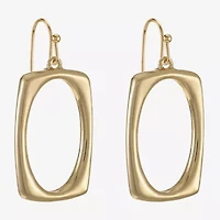 Liz Claiborne Womens Oval Rectangular Drop Earrings
