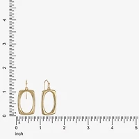 Liz Claiborne Womens Oval Rectangular Drop Earrings