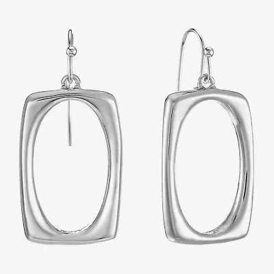 Liz Claiborne Womens Oval Rectangular Drop Earrings