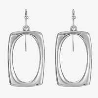 Liz Claiborne Womens Oval Rectangular Drop Earrings