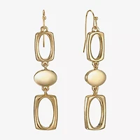 Liz Claiborne Womens Oval Drop Earrings