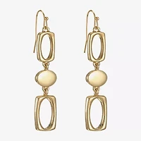 Liz Claiborne Womens Oval Drop Earrings