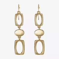 Liz Claiborne Womens Oval Drop Earrings