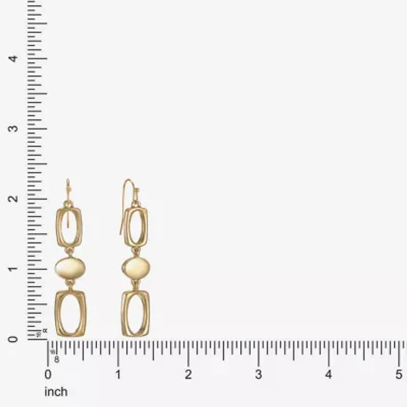 Liz Claiborne Womens Oval Drop Earrings