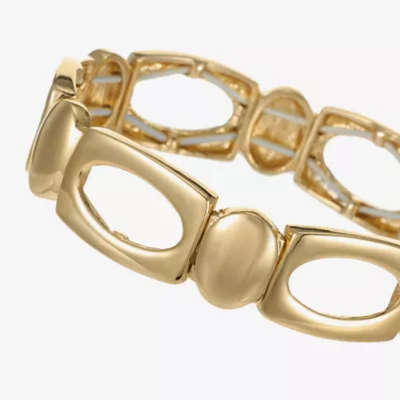 Liz Claiborne Womens Oval Rectangular Stretch Bracelet