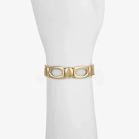 Liz Claiborne Womens Oval Rectangular Stretch Bracelet