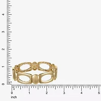 Liz Claiborne Womens Oval Rectangular Stretch Bracelet