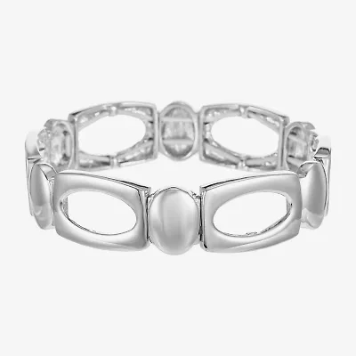 Liz Claiborne Womens Oval Rectangular Stretch Bracelet