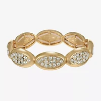 Liz Claiborne Pave Womens Glass Oval Stretch Bracelet