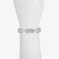 Liz Claiborne Pave Womens Glass Oval Stretch Bracelet