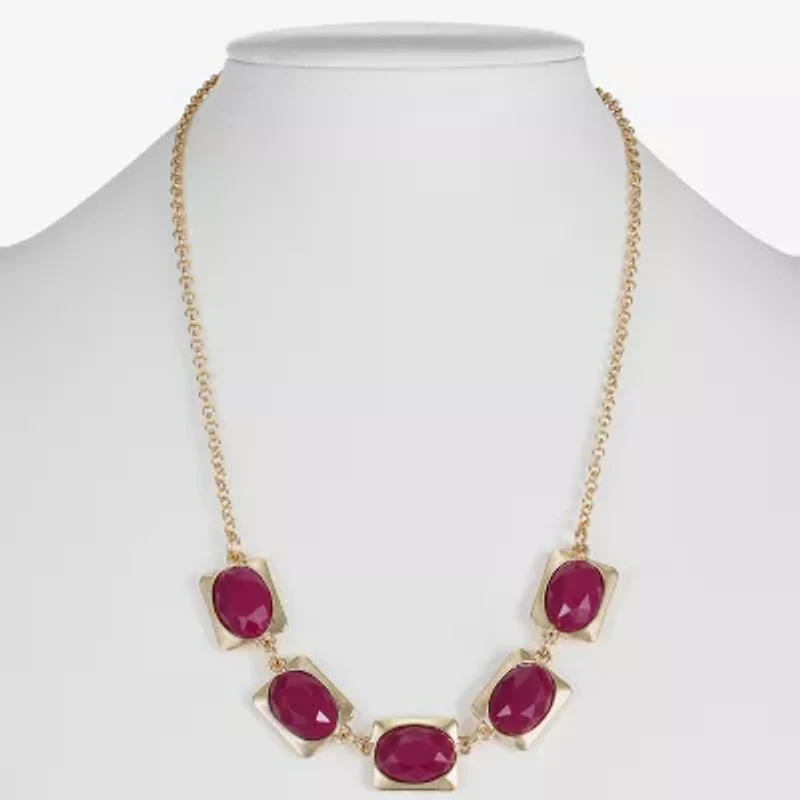 Liz Claiborne Frontal Womens 17 Inch Collar Necklace