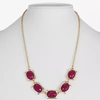 Liz Claiborne Frontal Womens 17 Inch Collar Necklace