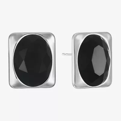 Liz Claiborne 16mm Oval Rectangular Stud Earrings