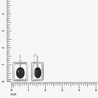 Liz Claiborne Womens Oval Rectangular Drop Earrings