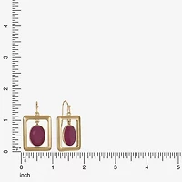 Liz Claiborne Womens Oval Rectangular Drop Earrings