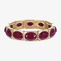 Liz Claiborne Womens Oval Rectangular Stretch Bracelet