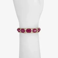 Liz Claiborne Womens Oval Rectangular Stretch Bracelet