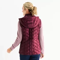 Liz Claiborne Womens Lightweight Puffer Vest