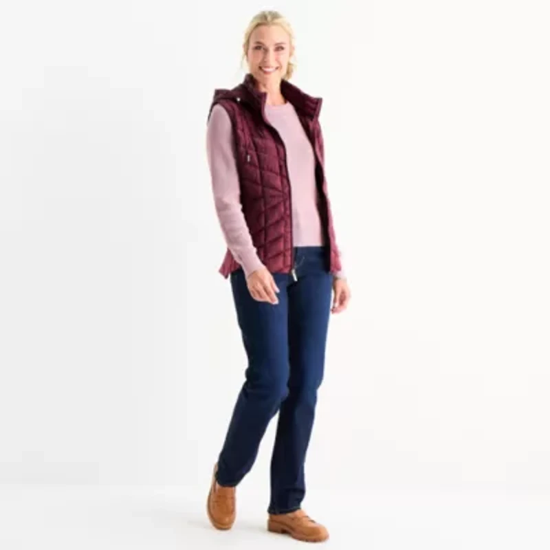 Liz Claiborne Womens Lightweight Puffer Vest